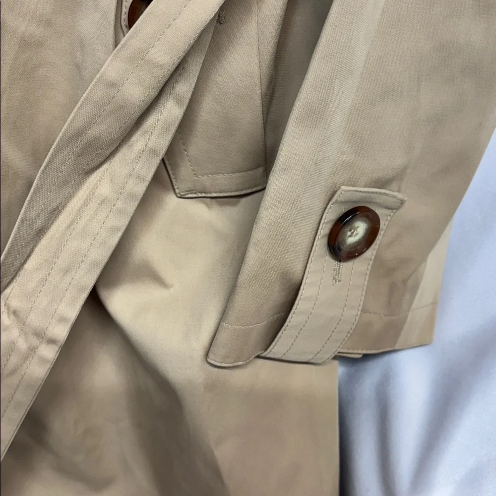 Michael Kors full button up collard belted ginger root trench coat  XL